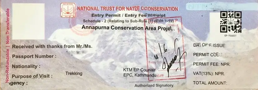 Nepal Trekking Permit and Fees  Thumbnail